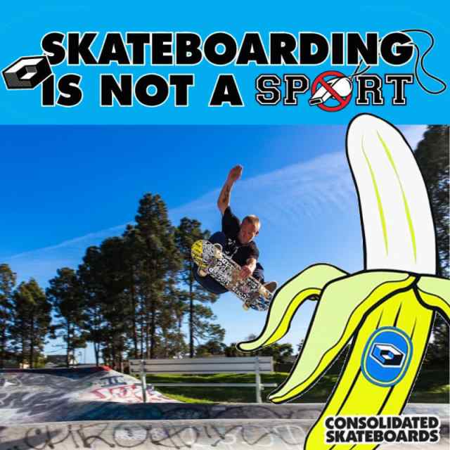 CONSOLIDATED コンソリデーテッド スケートボード デッキ SKATEBOARDING IS NOT A SPORTS DECK  7.625インチ/8.125インチ NO23｜au PAY マーケット