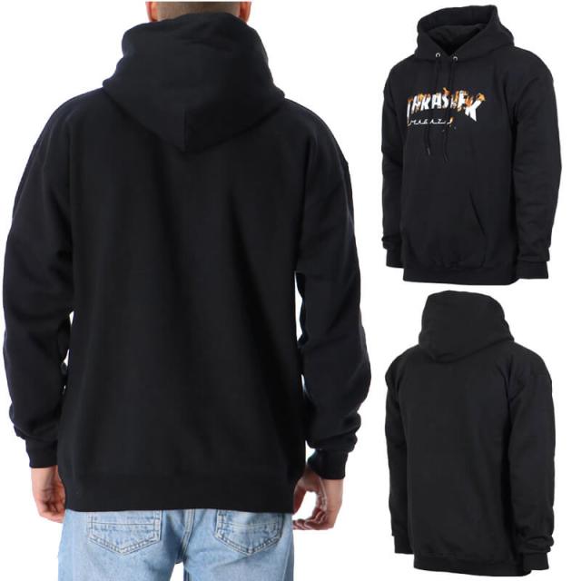 スラッシャー THRASHER パーカー USモデル フード メンズ INTRO BURNER