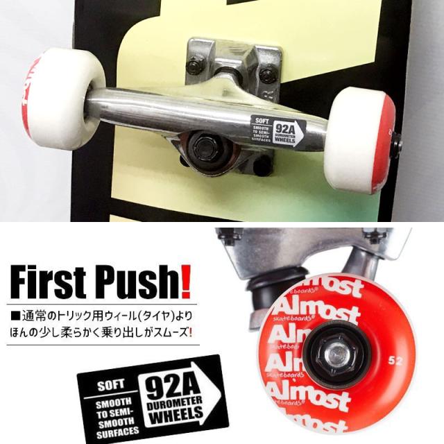 オルモスト ALMOST スケボー コンプリート PASTEL FADE BLACK COMPLETE