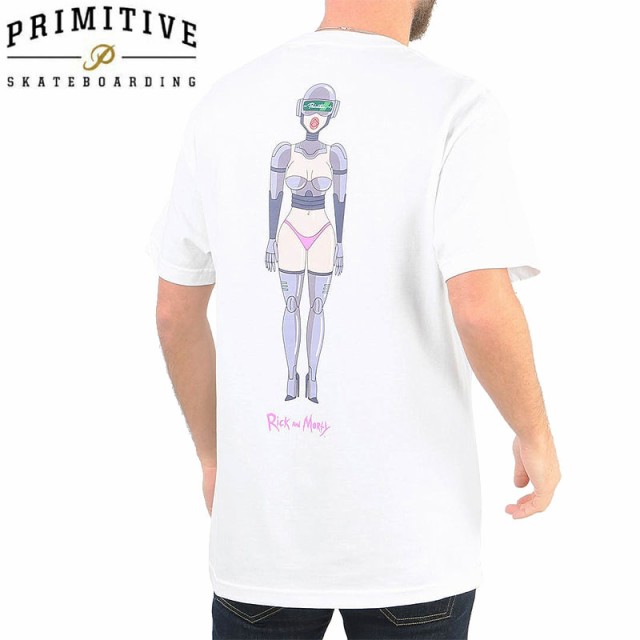 PRIMITIVE プリミティブ スケボー Tシャツ GWEN TEE リック・アンド・モーティコラボ ホワイト NO30の通販は