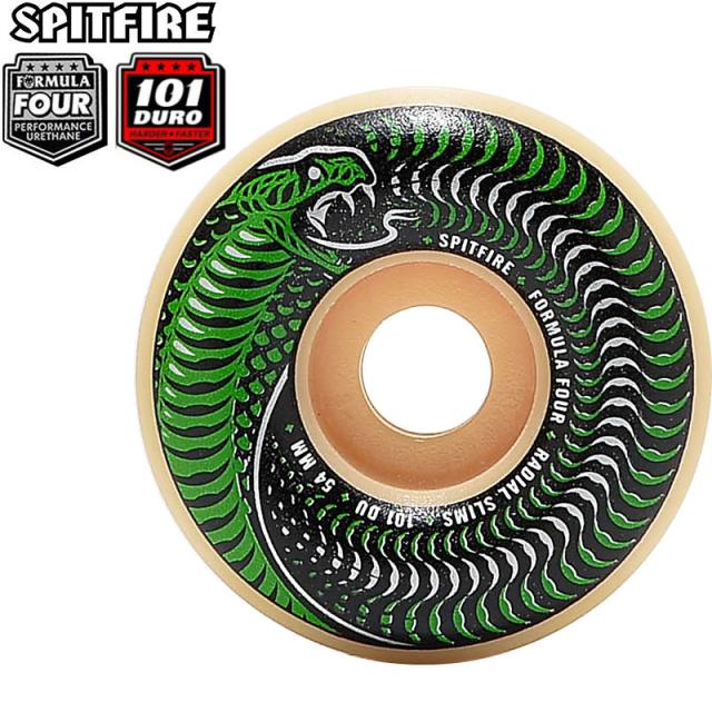 SPITFIRE スピットファイアー ウィール FORMULA FOUR F4 101A VENOMOUS RADIAL SLIM 51mm 52mm  53mm NO265 の通販は 8,673円