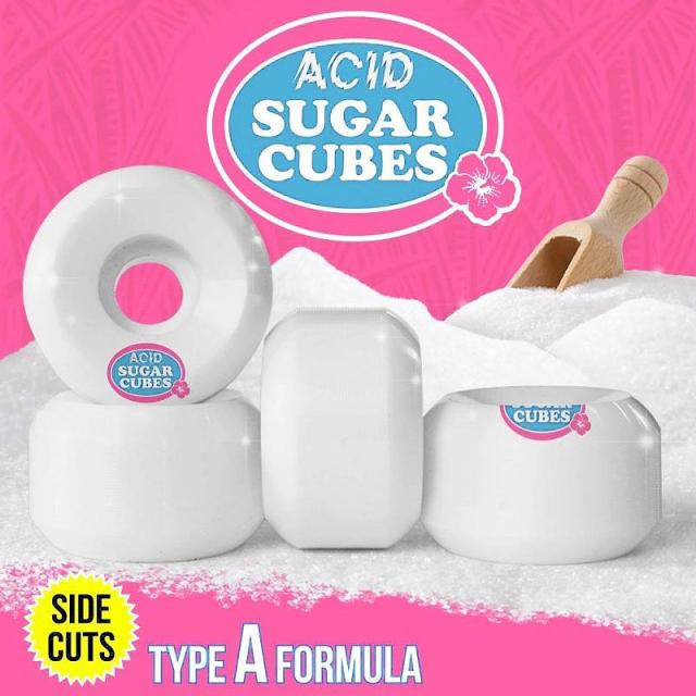 ACID CHEMICAL アシッド ケミカル スケボー ウィール TYPE A SUGAR CUBES SIDE CUTS 99A 52mm NO3の通販は