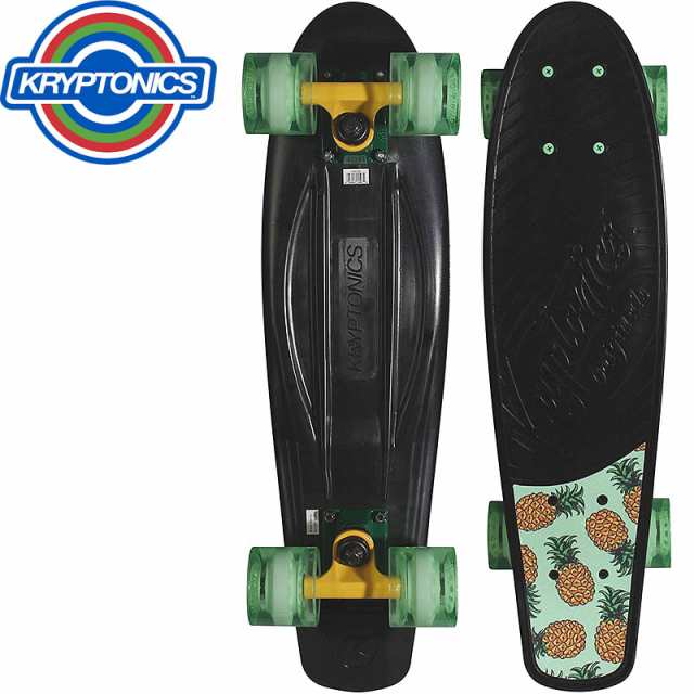 KRYPTONICS クリプトニクス クルーザー スケートボード ORIGINAL TORPEDO 22.5 MINI CRUISER 22.5インチ BLACK PINEAPPE NO4