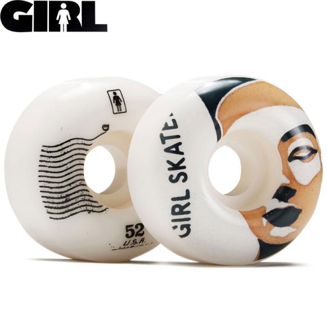 GIRLSKATEBOARD ガール スケートボード ウィール POSTAL OG STAPLE WHEELS 99A 52mm NO44の通販は
