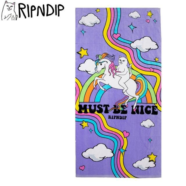 RIPNDIP リップンディップ ビーチタオル MY LITTLE NERM BEACH TOWEL ラベンダー 152 x 75cm NO1 6,178円
