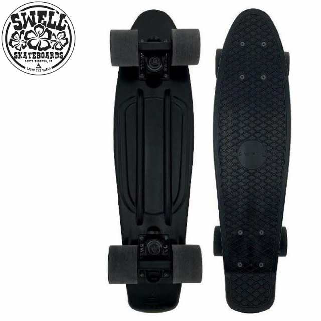 SWELL スェル スケートボード ミニ クルーザー PLASTIC MINI CRUISER COMPLETE 22インチ BLACK SAND NO3