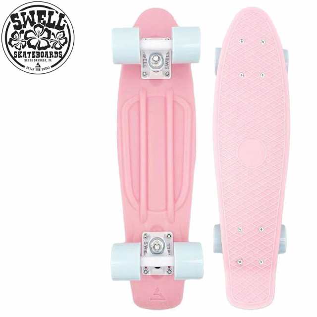 SWELL スェル スケートボード ミニ クルーザー PLASTIC MINI CRUISER COMPLETE 22インチ CORAL PINK NO2