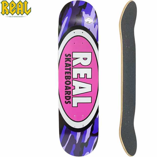 リアル REAL スケートボード デッキ OVAL CAMO LG DECK 8.0インチ NO193