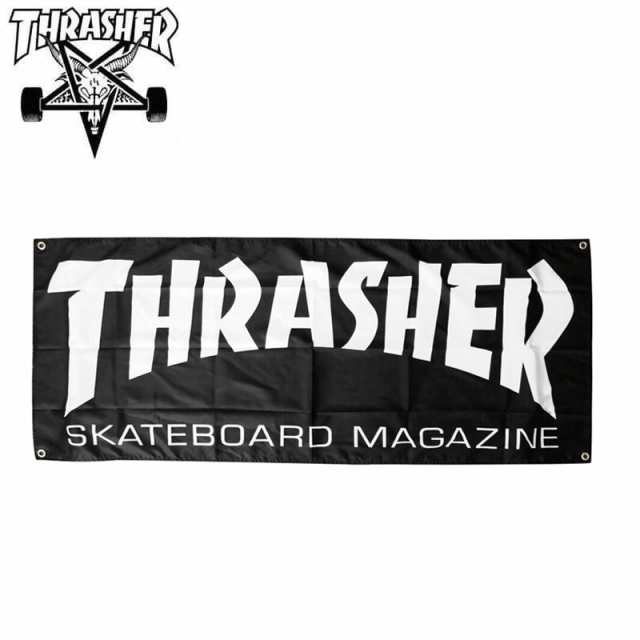 スラッシャー THRASHER スケボー スケートボード 旗 MAG LOGO BANNER