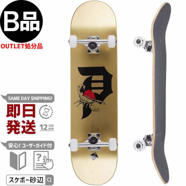 アウトレットプリミティブ PRIMITIVE スケートボード コンプリート DIRTY P SCORPION COMPLETE 98A 7.75インチ