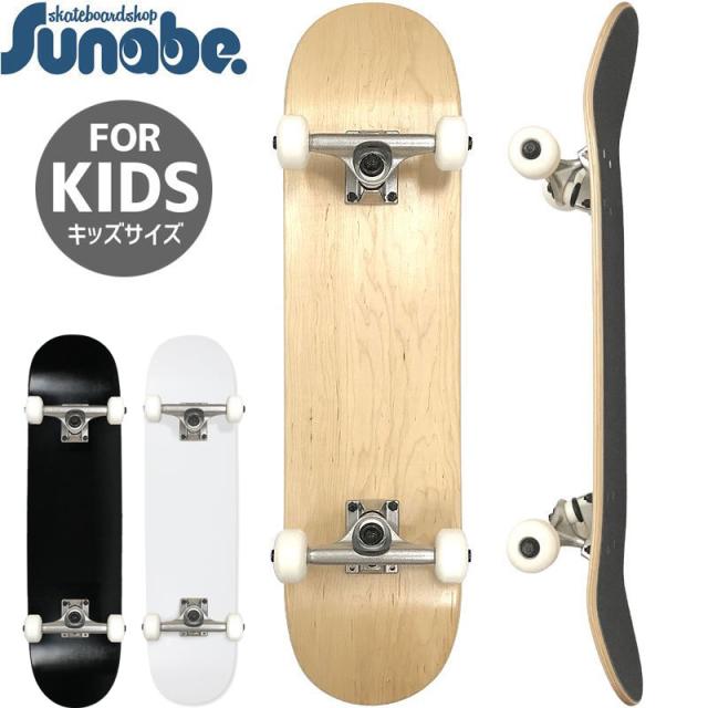 ＼入学祝 組立済 安心スターター／キッズ スケボー コンプリート BLANK MINI COMPLETE ナチュラル ブラック ホワイト 7.0インチ 7.25インチ NO1