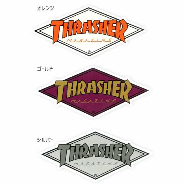 THRASHER 防水ステッカー - スケートボード