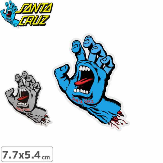 スケボー ステッカー サンタクルーズ SANTACRUZ SCREAMING HAND 2色