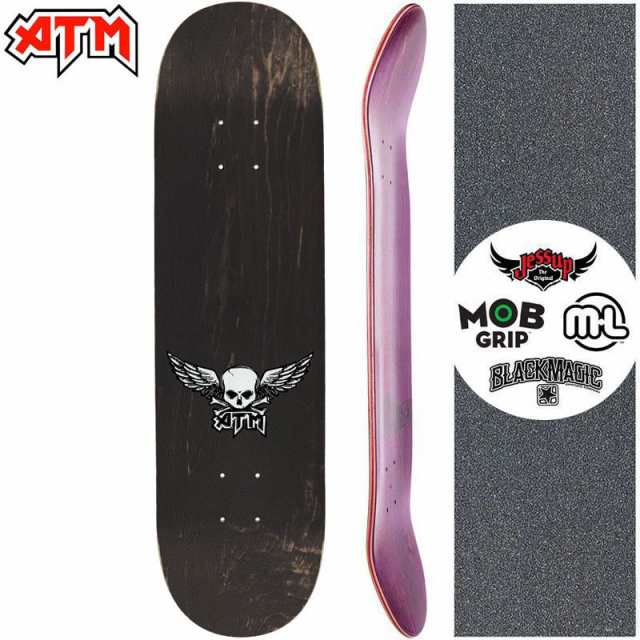 ATM CLICK エーティーエム スケボー デッキ MINI WINGS DECK 7.75インチ ブラック NO9