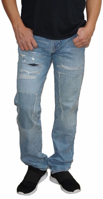 リーバイス Levis ジーンズ 511 スリム ダメージリペア メンズ ユーズド加工 デニム パンツ ジーパン Gパン 色落ち の通販はau Pay マーケット Ranunculus