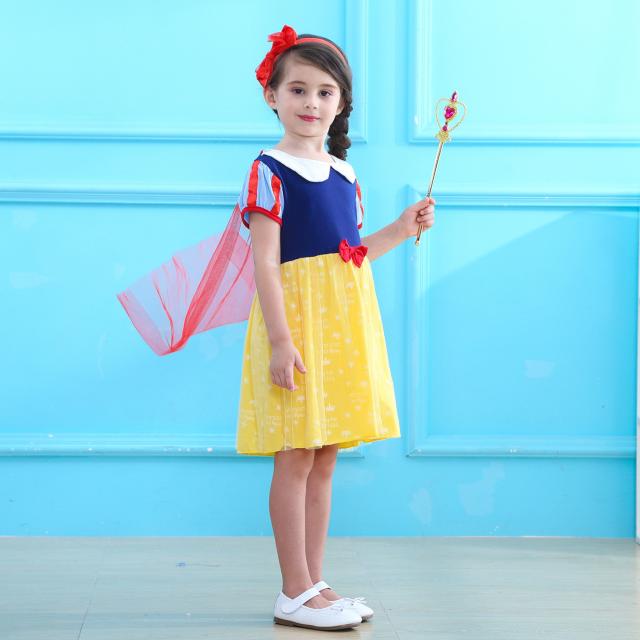 子供ディズニープリンセス 白雪姫 ワンピース なりきりワンピース プリンセスドレス 子どもドレス プリンセスの通販はau Pay マーケット 若宮産業