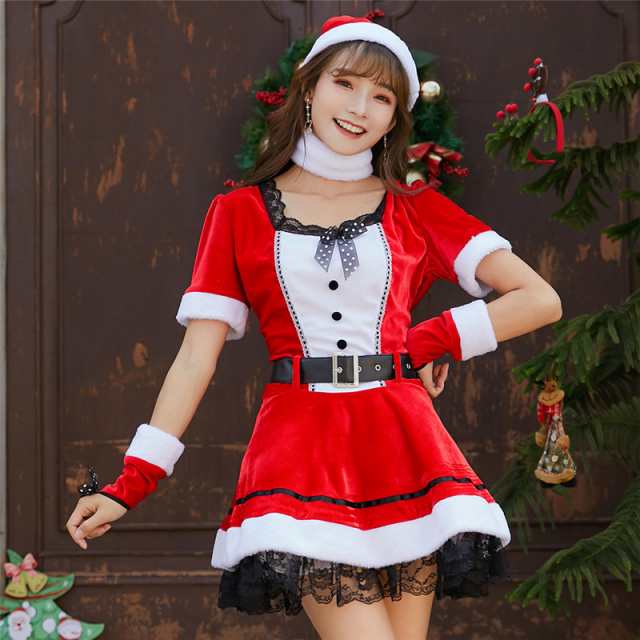 サンタ ワンピース コスプレ衣装 クリスマス ドレス サンタクロース クリスマスパーティー コスチューム大人用 サンタコスチューム サの通販はau Pay マーケット 若宮産業