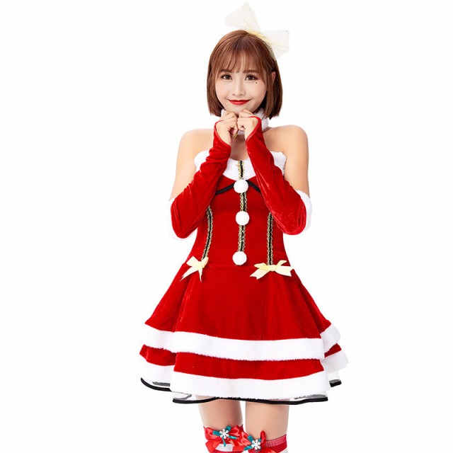 ドレス サンタ コスチューム コスプレ 衣装 キッズ ワンピース コスプレ衣装 クリスマス ドレス サンタクロース クリスマスパーティー の通販はau Pay マーケット 若宮産業