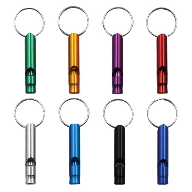 大音量80dB 【 アルミ製 ホイッスル 5本セット 】 アルマイトカラー