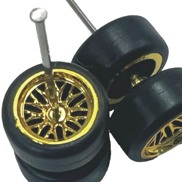 1/64 改造用 ホイール タイヤ 1台分セット トミカ Tomica ホット