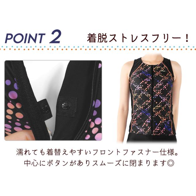 FILA フィラ 大きいサイズ 水着 フィットネス レディース セパレート めくれ防止 フィットネス水着 《レビュー記入でメール便無料》 体型カバー LL 2L L M ぽっちゃり 30代 40代 50代 60代 70代 80代 ママ ミセス シンプル 344604