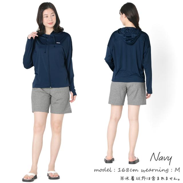 FILA フィラ 4点セット 水着 フィットネス レディース 半袖 フィットネス水着 マルチウェア 体型カバー 《レビュー記入で送料無料》 UVカット LL 2L L M ぽっちゃり 20代 30代 40代 50代 60代 ママ ミセス シンプル 324601