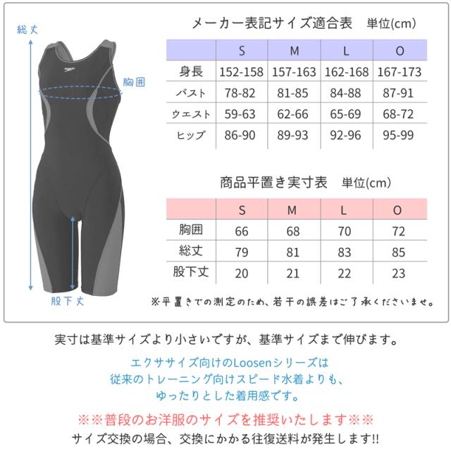 speedo スピード オールインワン フィットネス 水着 レディース ノースリーブ レーサーバック 上下一体型 《レビュー記入で送料無料》 水泳 競泳 プール ママ ミセス シンプル S M L LL O 送料無料 SFW12355 ルースンアップニースキン Feel Up Loosen Up Kneeskin