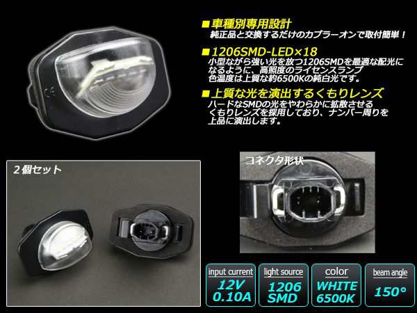 トヨタ LED ライセンスランプ ナンバー灯 20系アルファード /ヴェルファイア 20系ウイッシュ 110系イスト R-117の通販はau PAY  マーケット - オートパーツ専門店 EALE | au PAY マーケット－通販サイト