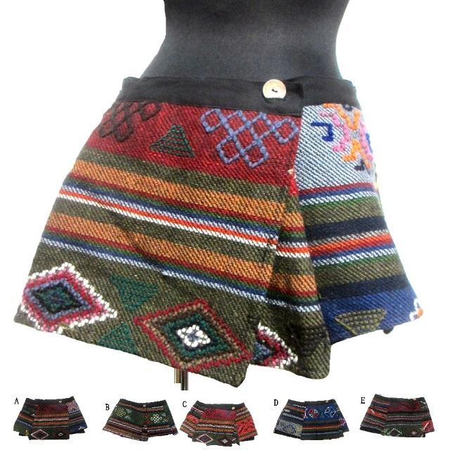 ブータン織エスニックスカート巻きスカートエスニック衣料 エスニックアジアンファッションの通販はau Pay マーケット ガネッシュ