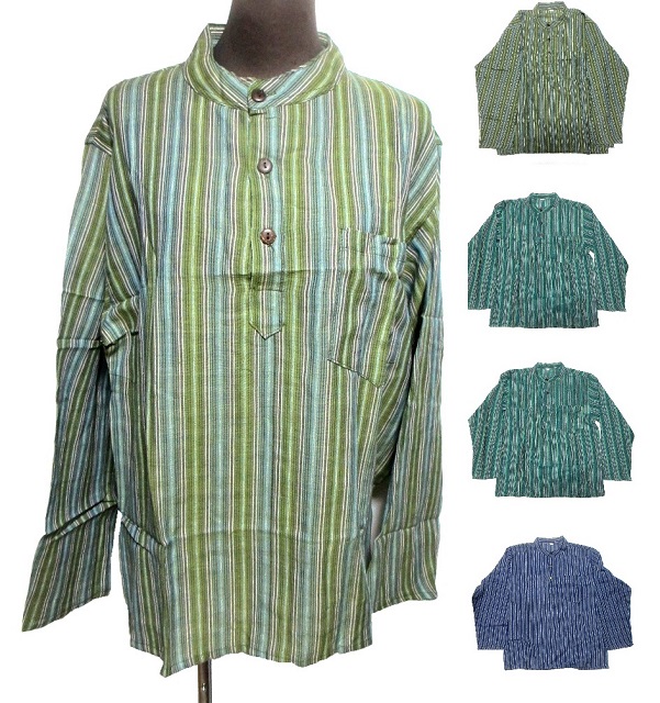 Lサイズエスニックシャツメンズクルタエスニック衣料エスニックアジアンファッションの通販はau Pay マーケット ガネッシュ