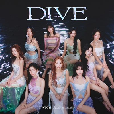 タワーレコード特典付き TWICE DIVE CD タトゥーシール 4cut photo 透明トレカ ブックレット トレーディングカード 初回限定盤B 新品未開封