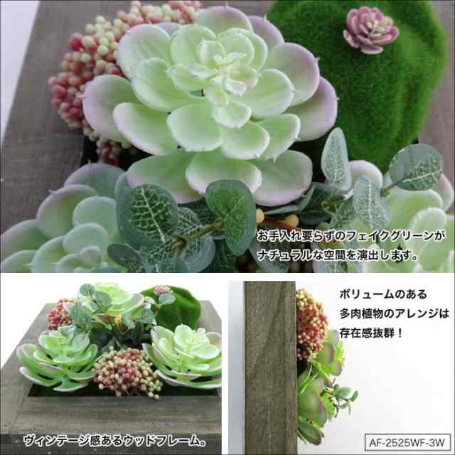 フェイクグリーン 多肉植物 造花 フレーム 壁 インテリア ウォールフラワーシリーズ 3w の通販はau Pay マーケット インテリアショップ セラコア