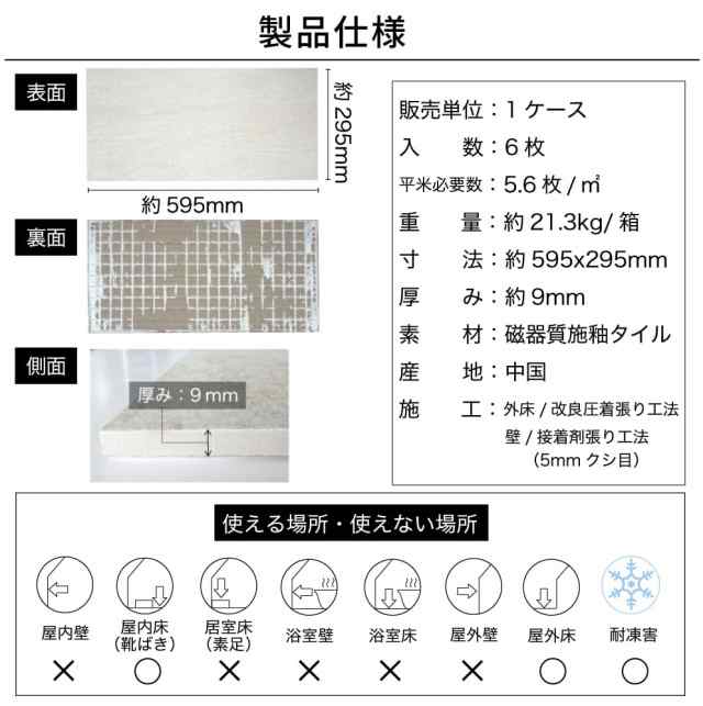 床タイル 玄関タイル 天然石風 外床 屋外 シンプル モダン おしゃれ 床材（シエナ 600x300角 全5色 ケース(6枚入)販売）の通販はau  PAY マーケット - インテリアショップ セラコア