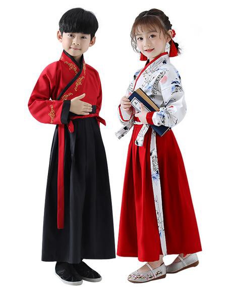 漢服 キッズ 中国風 コスプレ衣装 男の子 女の子 団体服 イベント 学園 