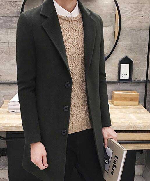 春秋冬メンズ トレンチコート ロング丈 チェスターコート ツイード素材スリムスーツ風コート フォマール ビジネス通勤アウター ロングジの通販はau Pay マーケット 岩見洋服店