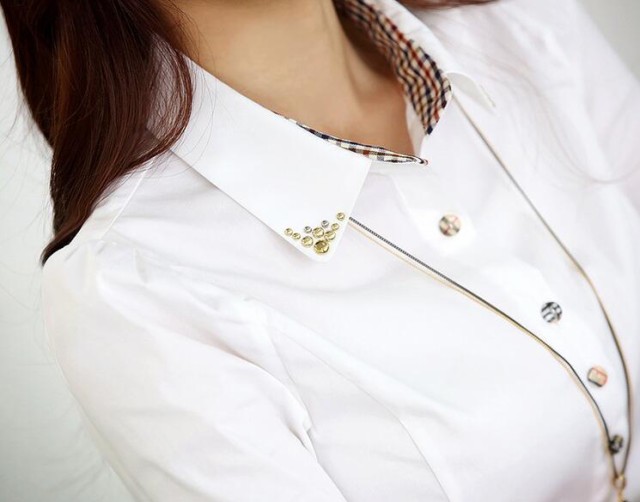 ワイシャツ レディース スーツシャツ 白 長袖 ワイシャツ 通勤 通学 ポロシャツ ビジネス フォーマル 開襟シャツ 就活 ブラウス 大きいサの通販はau Pay マーケット 岩見洋服店