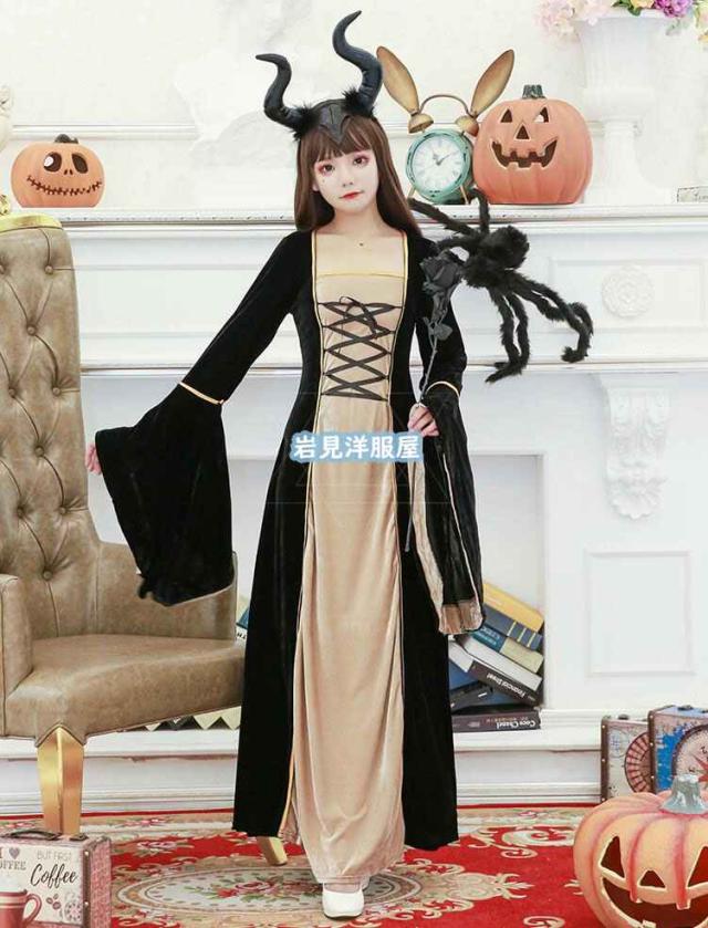 ハロウィン コスプレ 衣装 大人 レディース クイーン 女王 お姫様 ロング丈 ワンピース 公演服 中世 ヨーロッパ風 復古風 西洋ヴァンパイの通販はau Pay マーケット 岩見洋服店