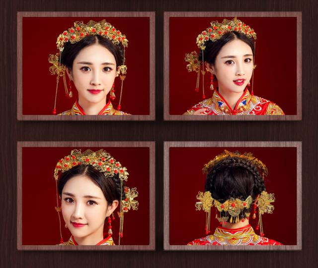 中国風ウェディング髪飾り物セットチャイナ古代宮廷風コスプレ中華服撮影服グッズ ヘアアクセサリー ピアス カチューシャの通販はau Pay マーケット 岩見洋服店