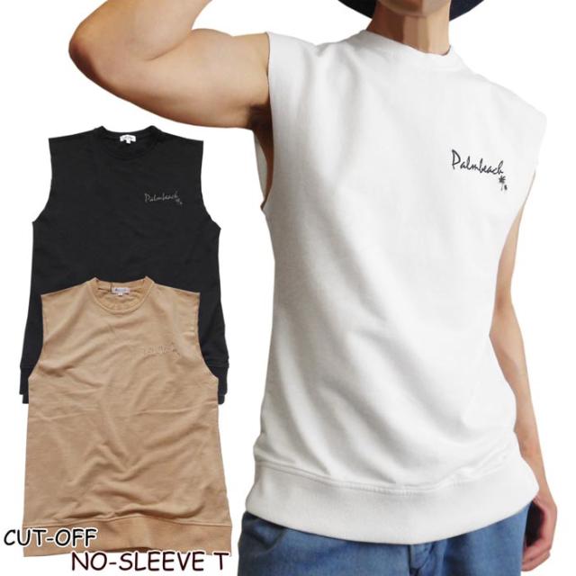 ノースリーブ メンズ ｔシャツ 刺しゅう入り ワンポイント カットオフ ミニ裏毛 ピグメント ウォッシュ加工 Evolutionの通販はau Pay マーケット アップライズ