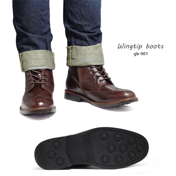 カントリーブーツ ウィングチップ メンズ サイドジップ アメカジ ヴィンテージ感の通販はau Pay マーケット アシスタント