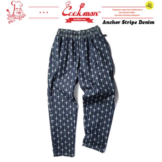 クックマン シェフパンツ アンカー ストライプ デニム COOKMAN Chef Pants Anchor Stripe Denimの通販は 6,224円