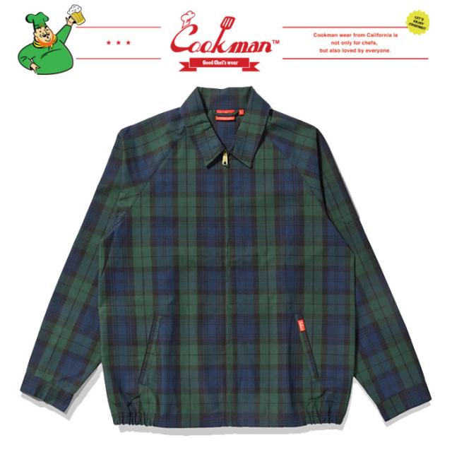 クックマン デリバリー ジャケット ウーブン ブラック ウォッチ チェック ワークジャケット COOKMAN Delivery Jacket Woven Black Watch Check