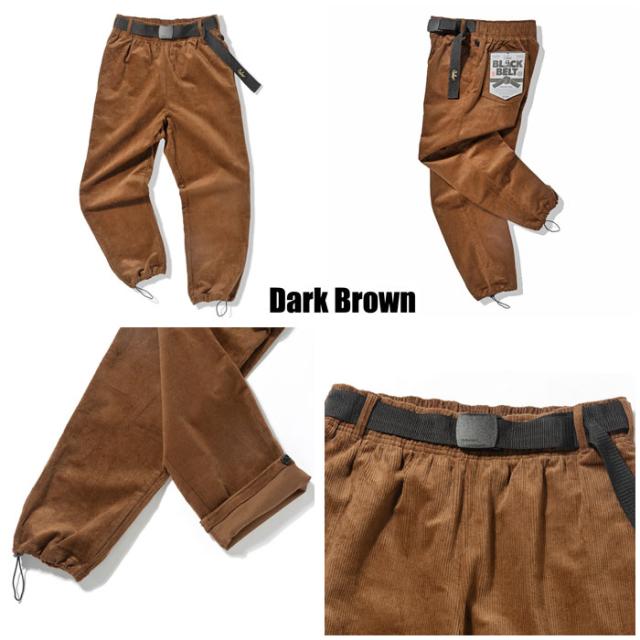 クックマン シェフパンツ セミワイド ベルト コーデュロイ COOKMAN