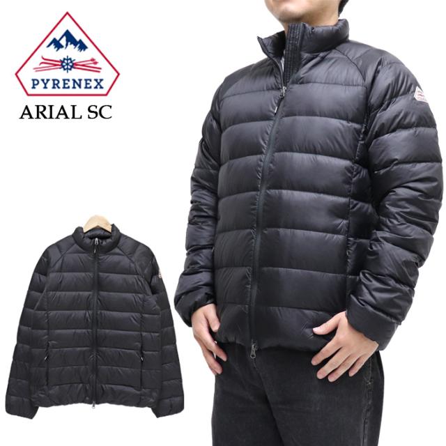 ピレネックス メンズ アリアル スタンド ダウン ジャケットブラック PYRENEX ARIAL SC BLACK HMY028