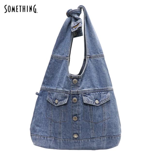 サムシング ジーンズ トートバッグ レディース 2way ショルダーバッグ atelier SOMETHING JACKET DETAIL BAG (BIG)