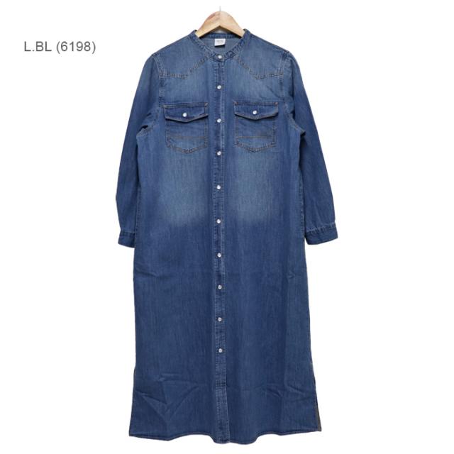 サムシング レディース ジーンズ プルオーバー 衣装 長袖 ロング SOMETHING DENIM ONEPIECE
