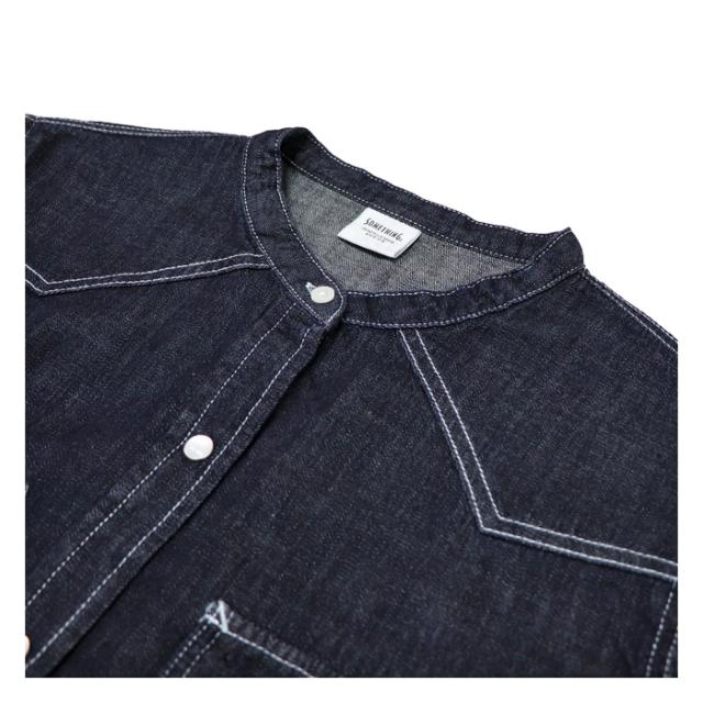 サムシング レディース ジーンズ プルオーバー 衣装 長袖 ロング SOMETHING DENIM ONEPIECE