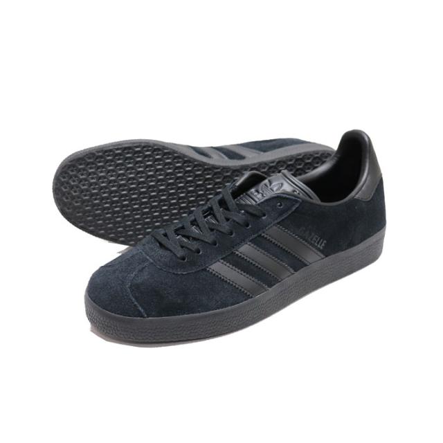 アディダス オリジナルス スニーカー メンズ レディース ガゼル ブラック/ブラック 黒 adidas Originals GAZELLE Black_1