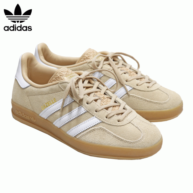 アディダスオリジナルス シューズ ガゼル スニーカー ベージュ レディース adidas Originals GAZELLE INDOOR Wの通販は