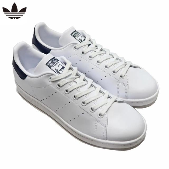 アディダス オリジナルス スニーカー メンズ レディース スタンスミス ホワイト ダークネイビー adidas Originals STAN SMITH